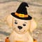 Glitzhome® 32"H Halloween Metal Labrador in Pumpkin Yard Stake
